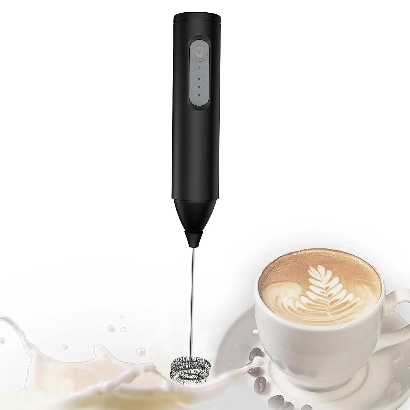 MINI Milchaufschäumer USB Wiederaufladbar 3 Geschwindigkeiten Schaumbereiter Kaffeerührer Mixer Elektrischer Handmixer Eierschläger