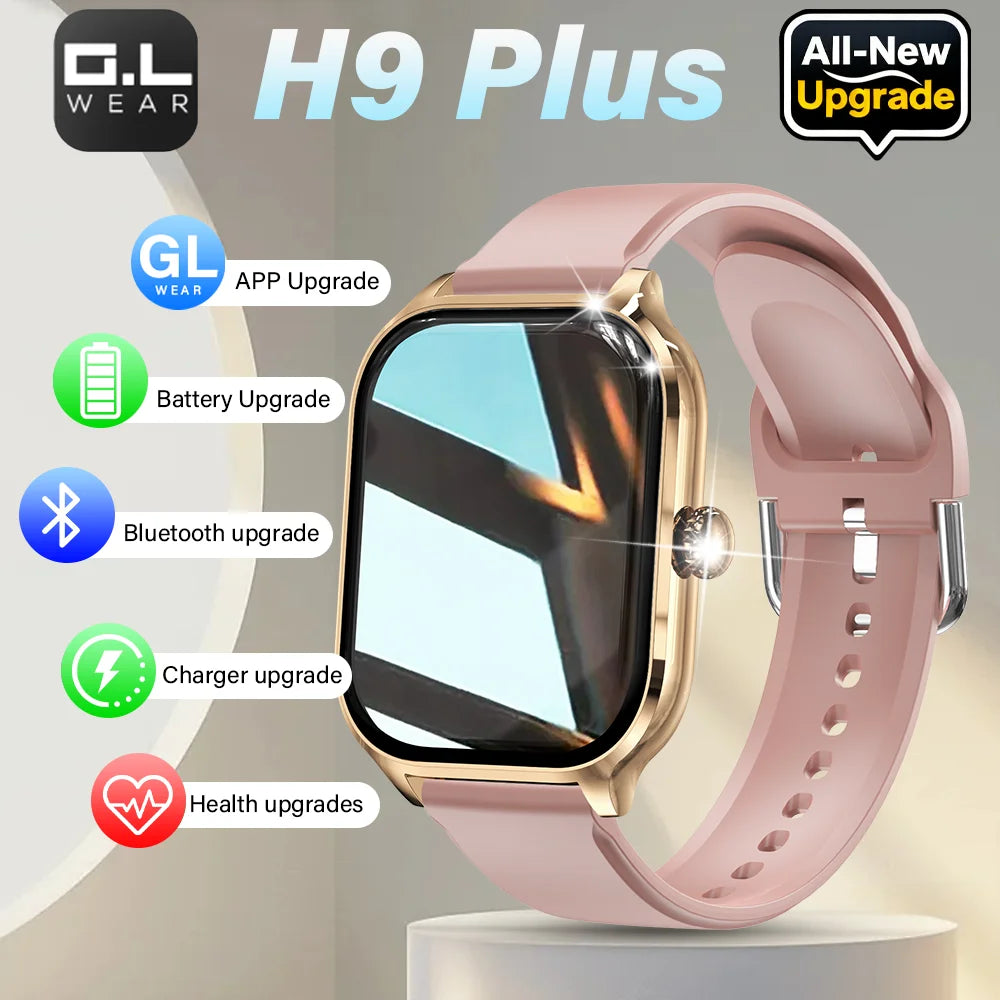 LAXASFIT H9 Promax Smartwatch – Anrufe, Herzfrequenz, GPS