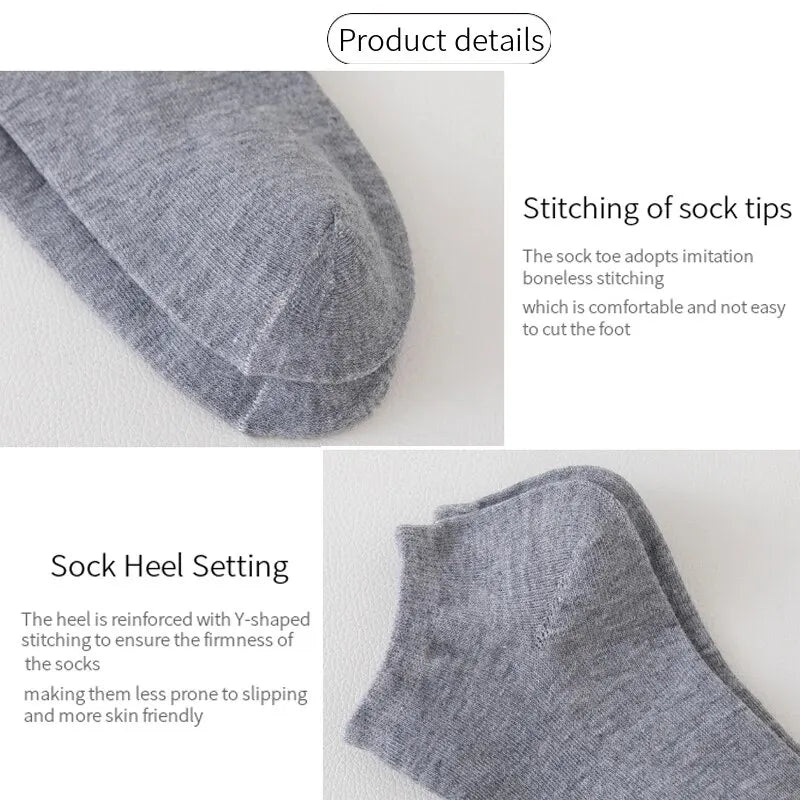 Unisex 40/20/10 Pairs of Solid Color Socks, Soft and Lightweight Ankle Socks, WOMEN'S Casual Boat Socks, Low Cut Ankle Socks - Teglex