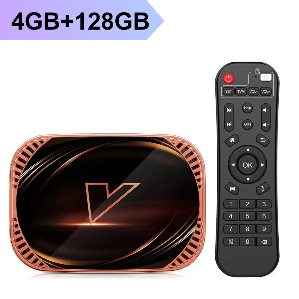 VONTAR X4 Amlogic S905X4 Smart TV Box Android 11 4GB 128G 32GB 64GB WLAN BT AV1 Media Player TVBOX 4K 1000M Set-Top-Box