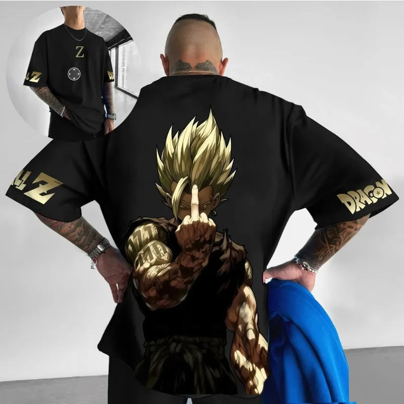 Dragon Ball Vegeta Oversized Unisex Anime Tee