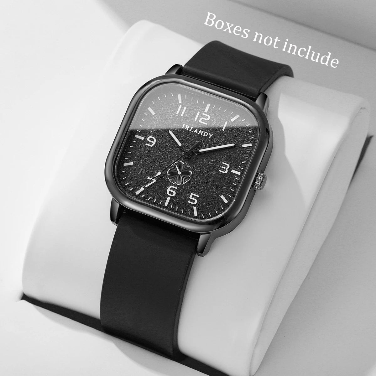 Fashion Square Damenarmbanduhr Lässige Silikonarmband Quarzuhr Sportarmbanduhr für Herren Damen Studenten (Ohne Box)