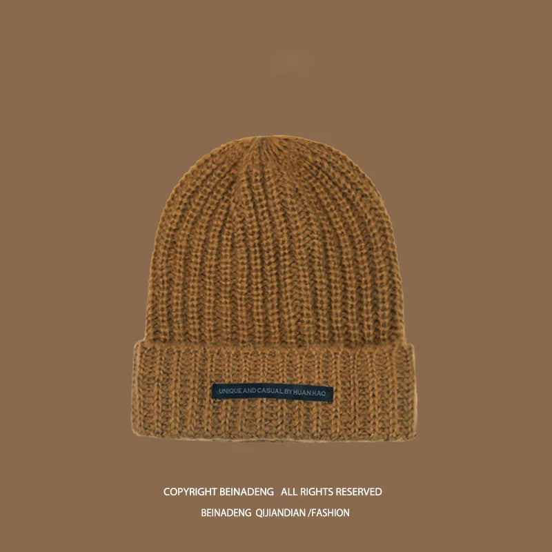 Herren Oversized Winter Strickmütze Warme Lockere Große Kopfbedeckung