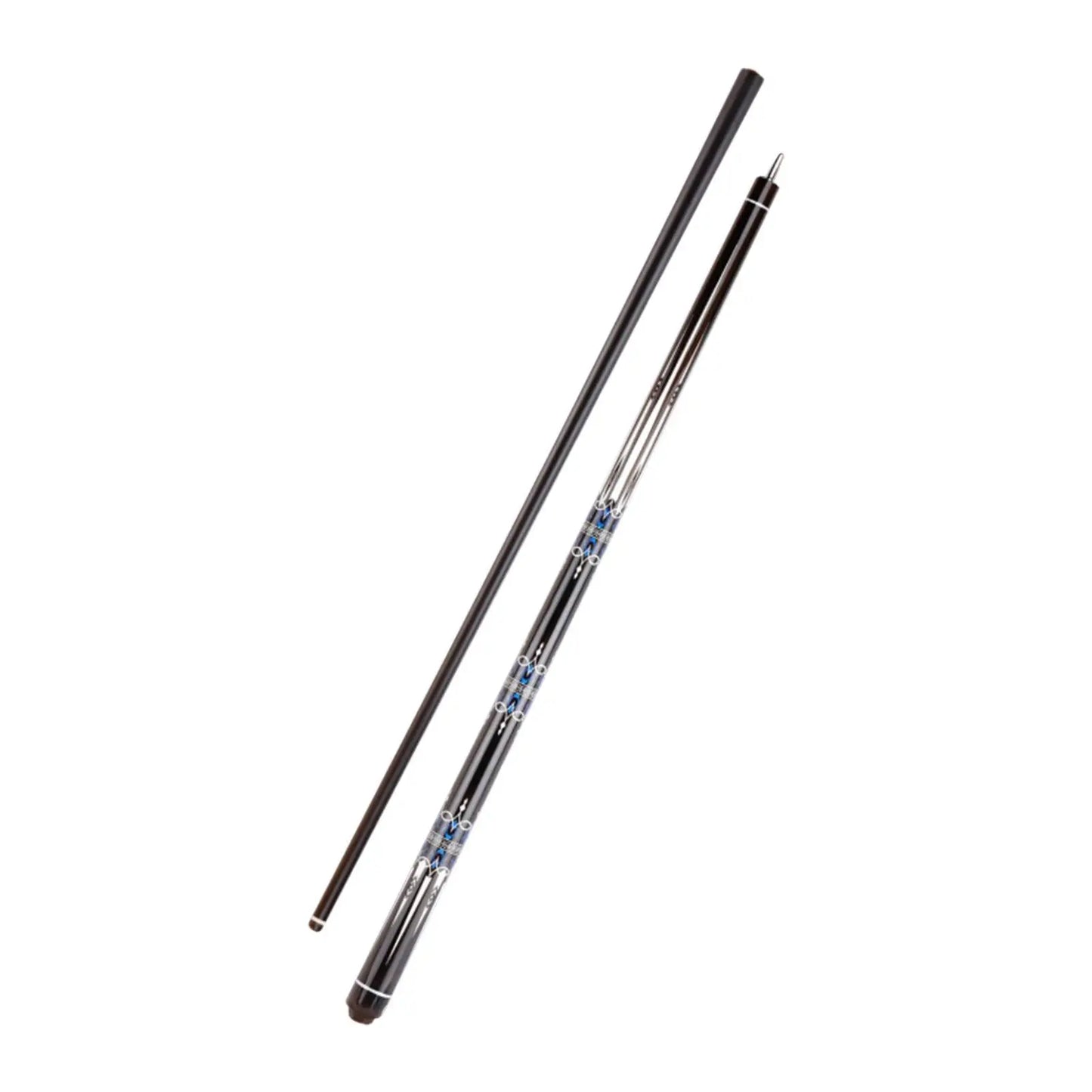 Pool Cue Carbon Fiber Nine Ball Pool Cue Portable Segmented Full Size 58inch Billiard Cue for Adults Beginners Practice Training