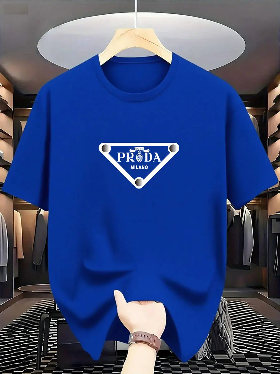 Mailand Fashion Luxus bedrucktes Herren-Baumwoll-T-Shirt