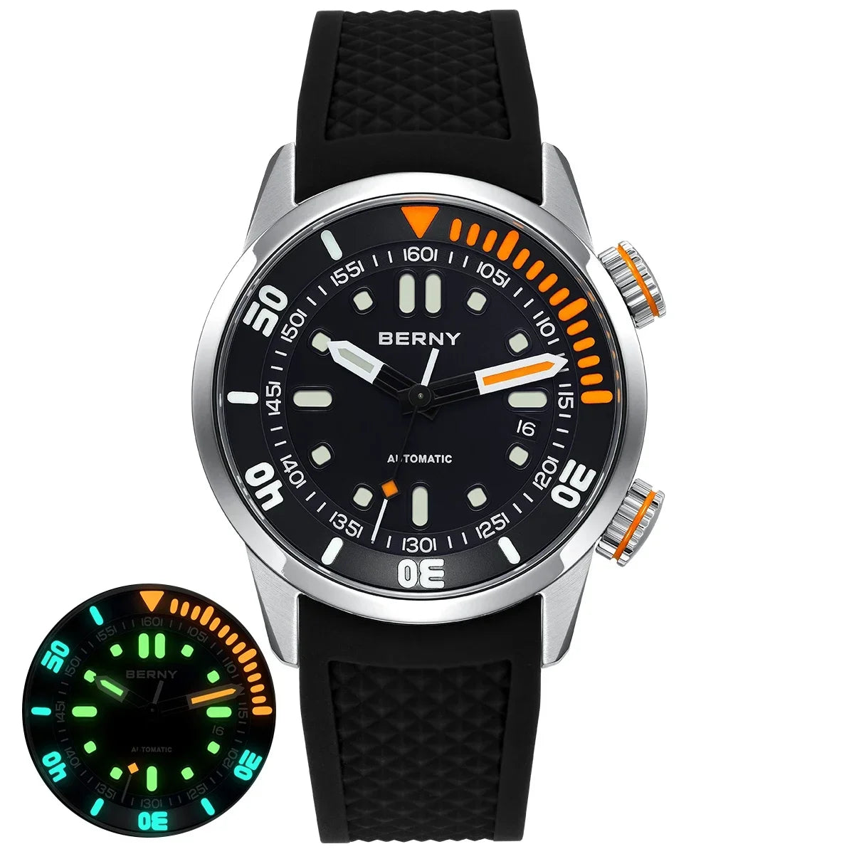 Automatic Dive Watch | Sapphire 20ATM Men Deep Dive Sports - Teglex