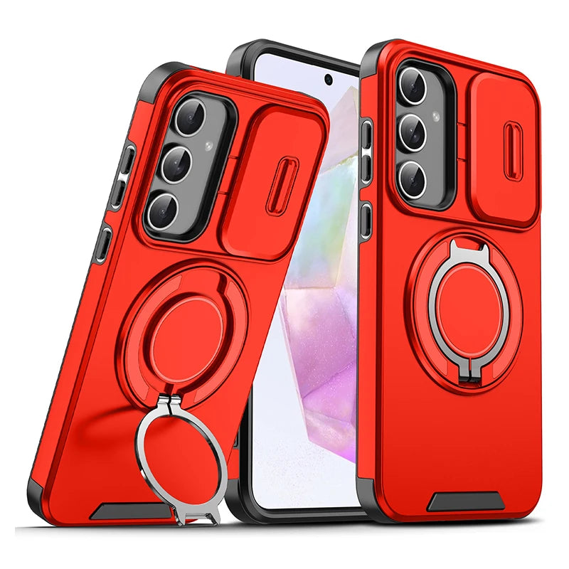 Samsung S25 S26 S24 Slide Camera Magnetic Armor Case