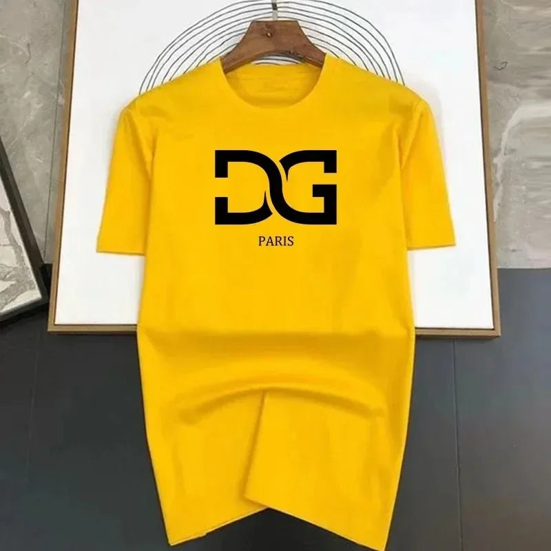 Cotton Letter Print Men T Shirts Luxury Fashion Summer Brand T Shirt Casual Clothing Harajuku Short Sleeve Tops Tees Men's - Teglex -