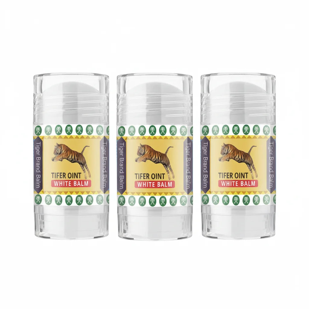 Tiger Body Massage Cremestick, Enthält eine Mischung aus Vitamin E und Olivenöl, Tief feuchtigkeitsspendend, Einfach aufzutragen, Nicht fettend