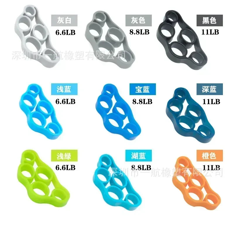 Hand Grip Strengthener Physical Tools Guitar Finger Trainer Training and Exercise Gym 6th Level Resistance Gripster Expander - Teglex