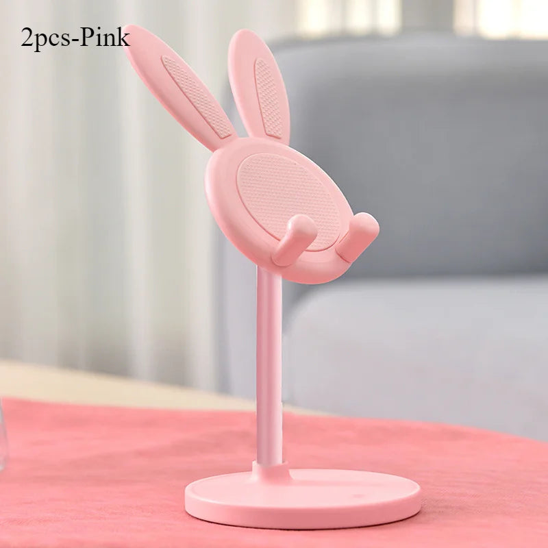 Cute Rabbit Phone Stand - Adjustable Desktop Grip