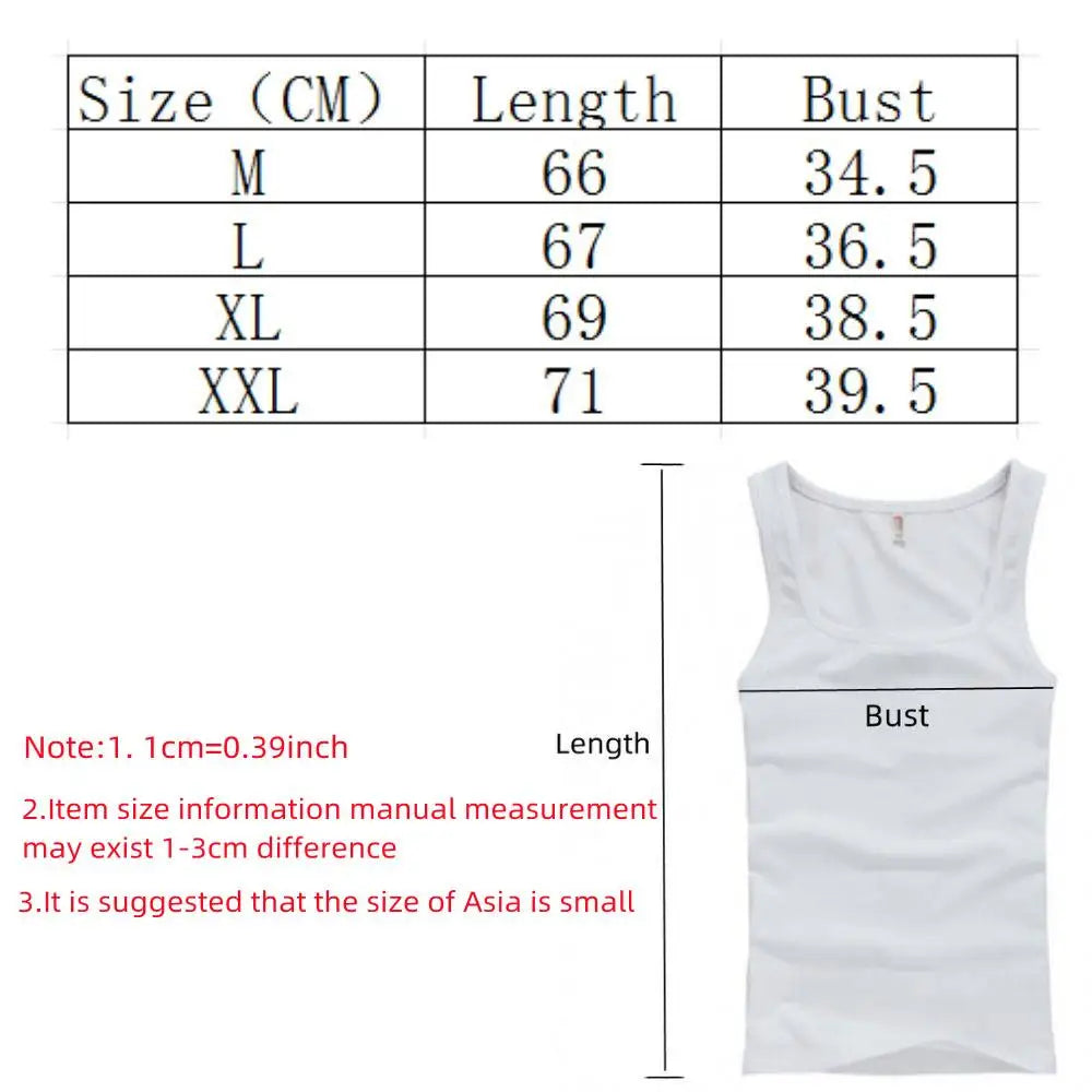 Men's Cotton Muscle Vest Tank Tops 3-Pack | U-Neck