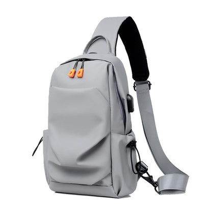 Fashion Men's Chest Bag High-end Casual Women's Crossbody Bag Trendy Lightweight Waterproof Shoulder Bag Travel Breathable Chest Bag