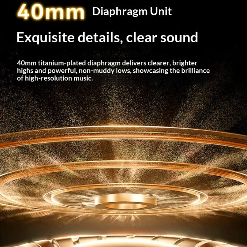 40mm titanium-plated diaphragm – clear highs and powerful lows high-resolution audio