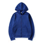 Unisex Hooded Sweatshirt Jacket - Pure Color Loose Fit Sports Wear for Spring and Autumn