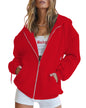 Cute Hooded Sweatshirt for Boys and Girls, Oversized Athletic Jacket with Drawstring Closure for Teens, Casual Fall Outerwear