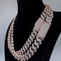Moissanite Cuban Link Chain Necklace | S925 Sterling Silver | Luxury Fine Jewelry