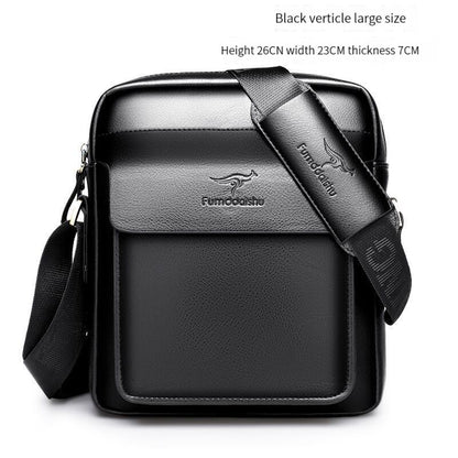 Modische Business-Schultertasche aus Leder