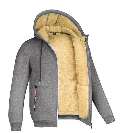 Men's Winter Hoodie – Warm Fleece Pullover Sweatshirt
