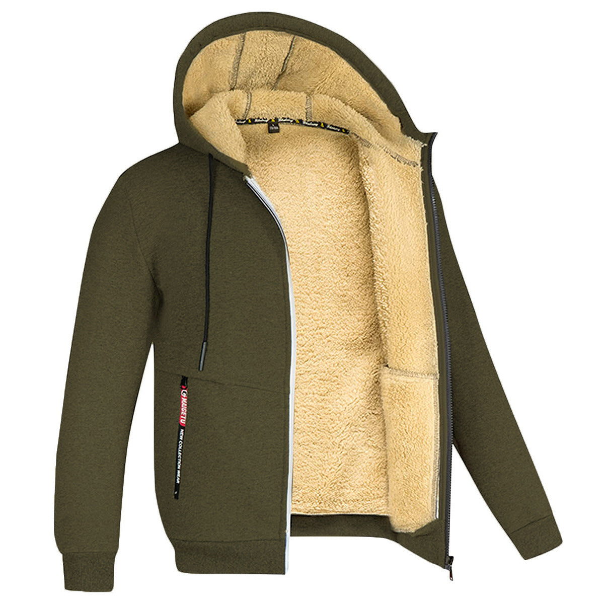 Men's Winter Hoodie – Warm Fleece Pullover Sweatshirt