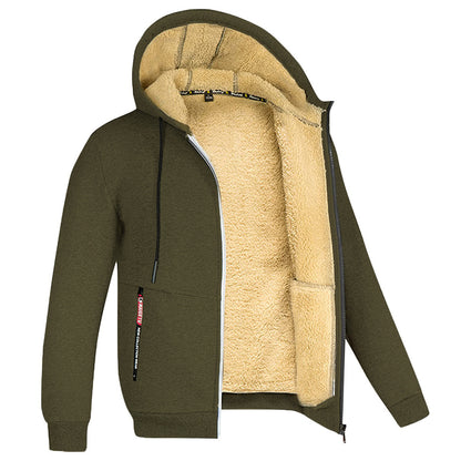 Men's Winter Hoodie – Warm Fleece Pullover Sweatshirt