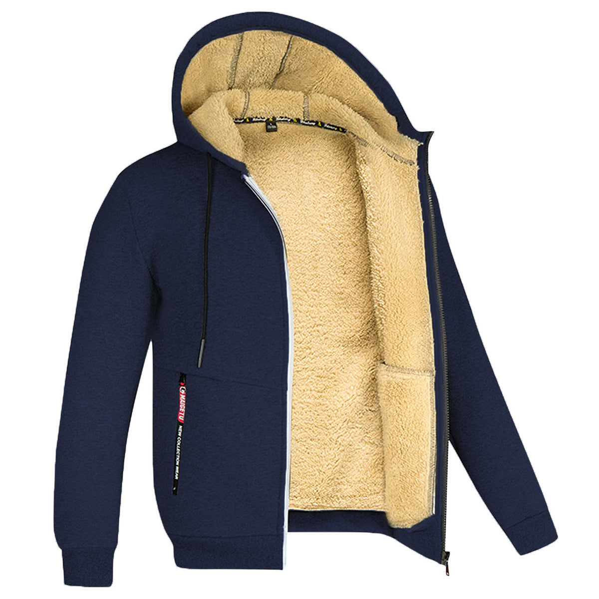 Men's Winter Hoodie – Warm Fleece Pullover Sweatshirt