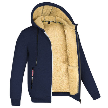Men's Winter Hoodie – Warm Fleece Pullover Sweatshirt