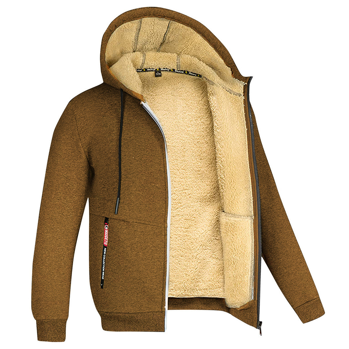 Men's Winter Hoodie – Warm Fleece Pullover Sweatshirt