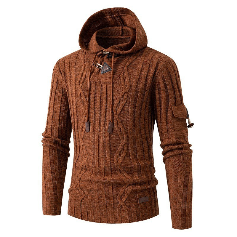 Hooded Knit Pullover