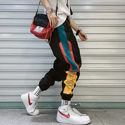 2021 New Hip Hop Streetwear Joggers Pants Men Casual Cargo Pant Trousers High Street Elastic Waist Harem Pant Man