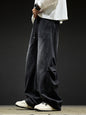 Retro Washed Casual High-Street Loose Wide-Leg Cargo Pants
