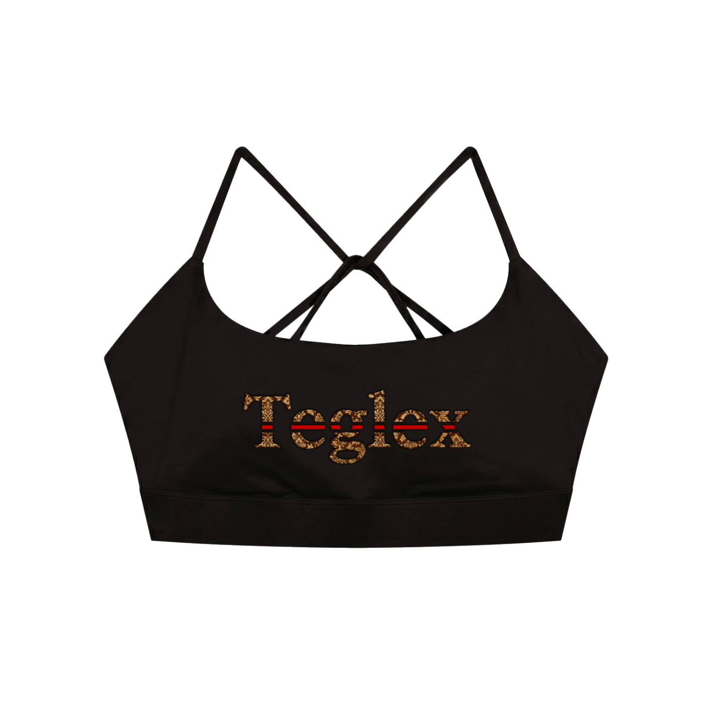 Yoga-Sport-BH Teglex Croptop mit gekreuzten Trägern