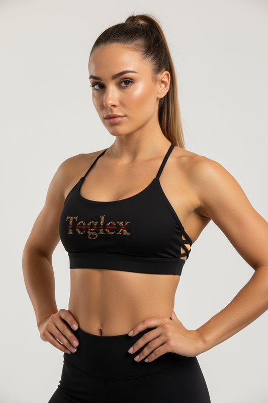 Strap Crossed Yoga Sports Bra Teglex Croptop