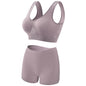 Large chest, small gathering, plus size lingerie for women weighing 200 pounds, seamless sports bra set