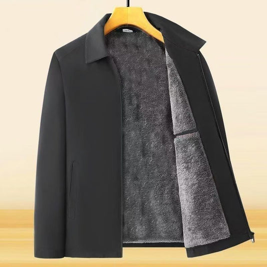 Men's Loose Stand Collar Thick Winter Coat Casual Jacket