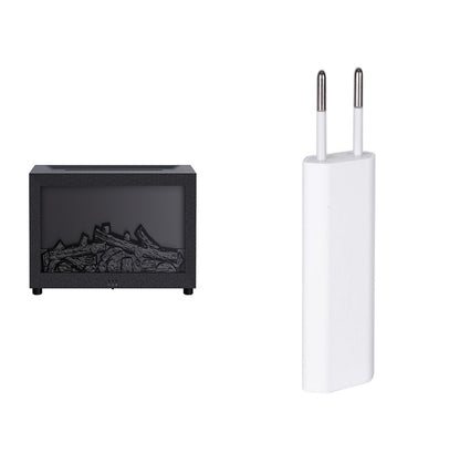 Neue Flammen-Aromatherapie-Maschine Bunter Ätherischer Öl Diffusor Zuhause Großes Nebelvolumen Flammenbefeuchter 3D Flammenkaminmaschine