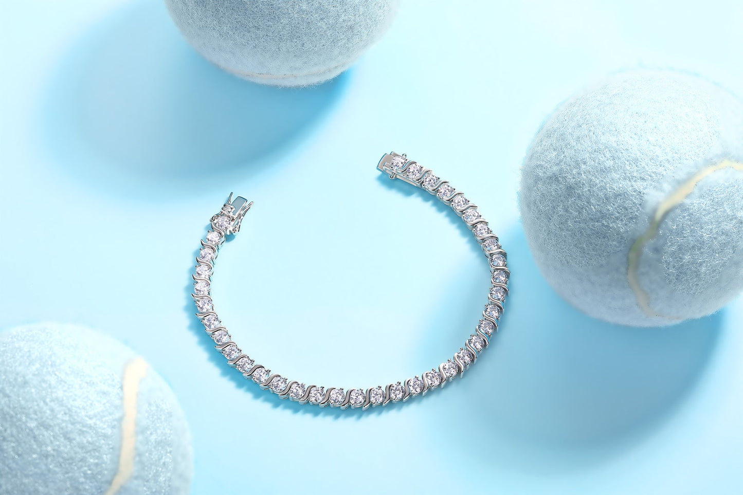 0.3ct Moissanite Diamond Bracelet S925 Platinum-Plated