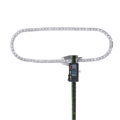 Viereckige Rock Candy Kette Personalisiertes Design Moissanit Cuban Chain Halskette