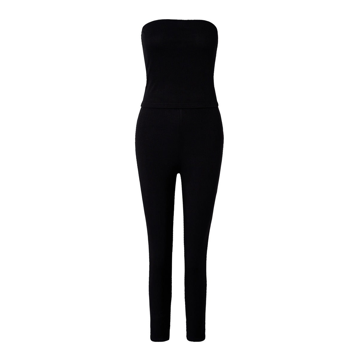 Spring and summer European and American women's casual slim fit sleeveless top and pants set