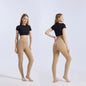 Women's jumpsuit black translucent pantyhose tight fitting and hip lifting one-piece pants