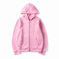 Unisex Hooded Sweatshirt Jacket - Pure Color Loose Fit Sports Wear for Spring and Autumn
