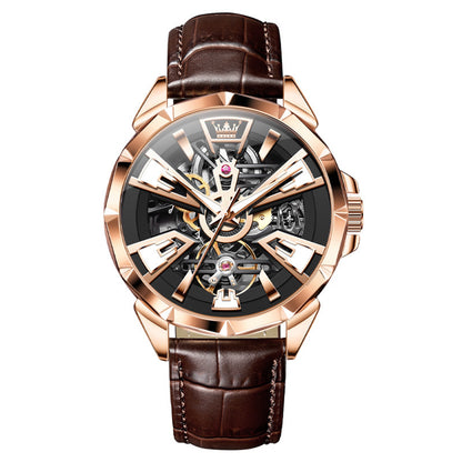 Men's Hollow Automatic Mechanical Watch – Waterproof