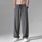 Straight tube loose breathable casual micro elastic sports pants for men