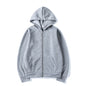 Unisex Hooded Sweatshirt Jacket - Pure Color Loose Fit Sports Wear for Spring and Autumn