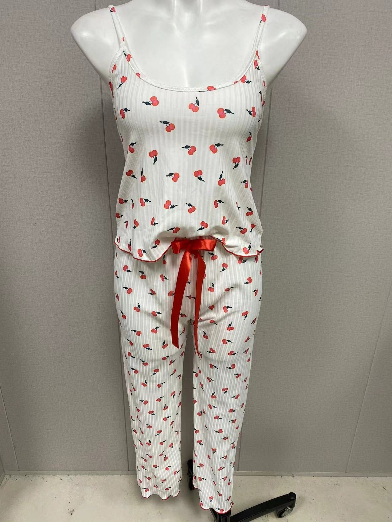 Home wear love camisole vest pajamas women's outerwear long pants set