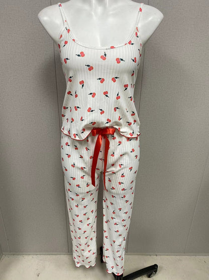 Home wear love camisole vest pajamas women's outerwear long pants set
