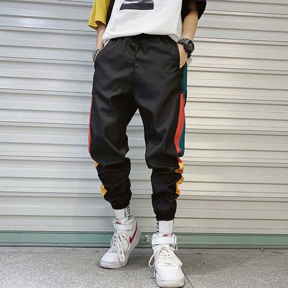 2021 New Hip Hop Streetwear Joggers Pants Men Casual Cargo Pant Trousers High Street Elastic Waist Harem Pant Man