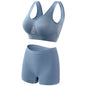 Large chest, small gathering, plus size lingerie for women weighing 200 pounds, seamless sports bra set