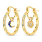 925 Sterling Silver Hoops Earrings Hypoallergenic Hoops Earrings With Zirconia Fashion High Quality Jewelry for Women Girls