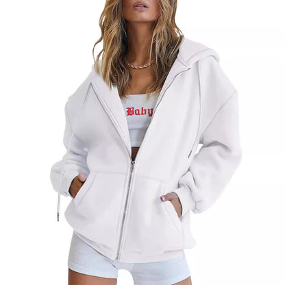 Cute Hooded Sweatshirt for Boys and Girls, Oversized Athletic Jacket with Drawstring Closure for Teens, Casual Fall Outerwear